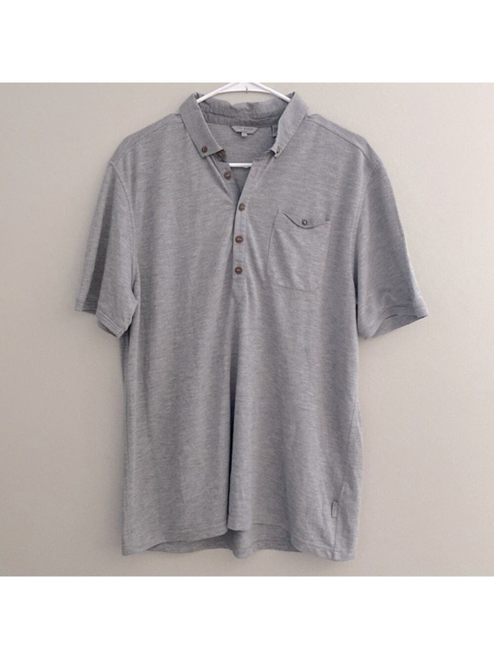 Ted Baker gray polo shirt